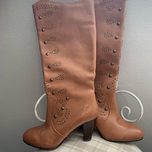 ✨ REBA knee high zip up boots | | “dixie”